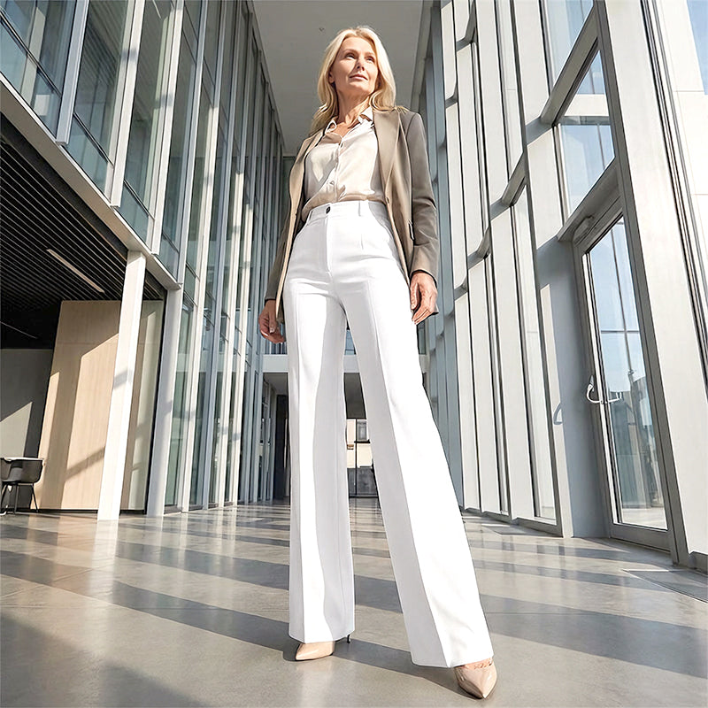 Aurora - Pantalón de traje para mujer de cintura alta
