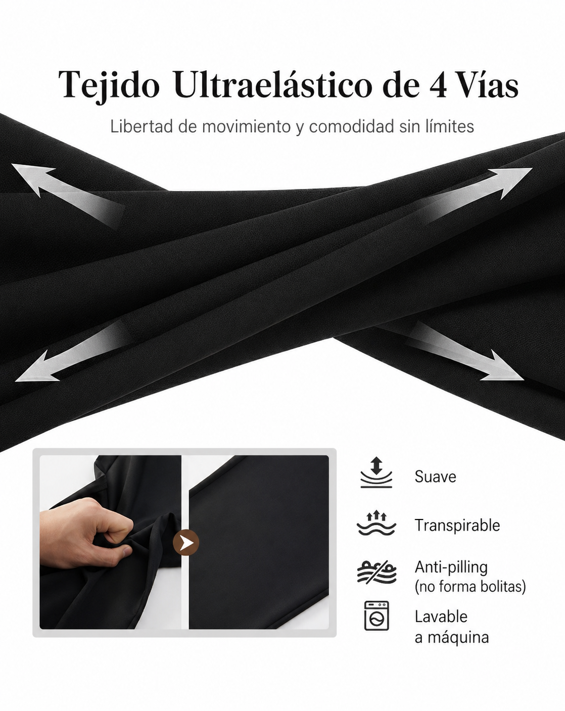 Aurora - Pantalón de traje para mujer de cintura alta