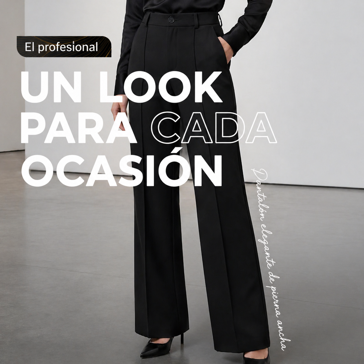 Aurora - Pantalón de traje para mujer de cintura alta