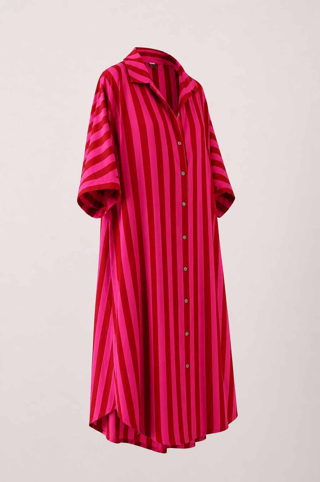 Summer - Vestido camisero de verano a rayas