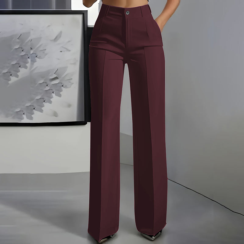 Aurora - Pantalón de traje para mujer de cintura alta