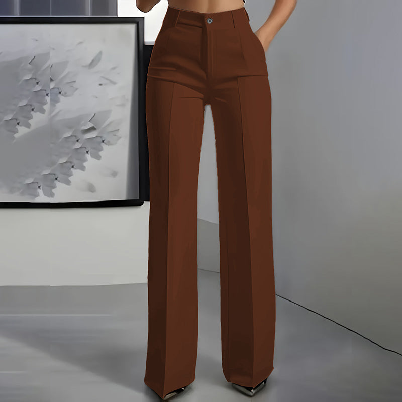 Aurora - Pantalón de traje para mujer de cintura alta